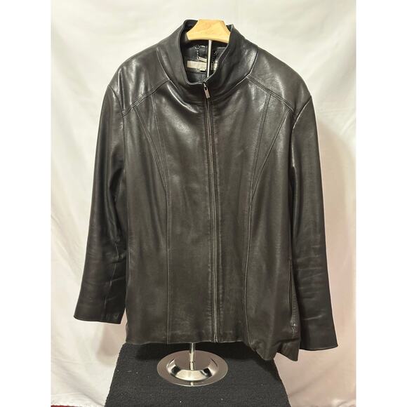 Plus Size Leather Jacket - Picture 1 of 7